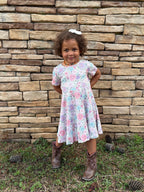 Girl's Floral Spring Dress