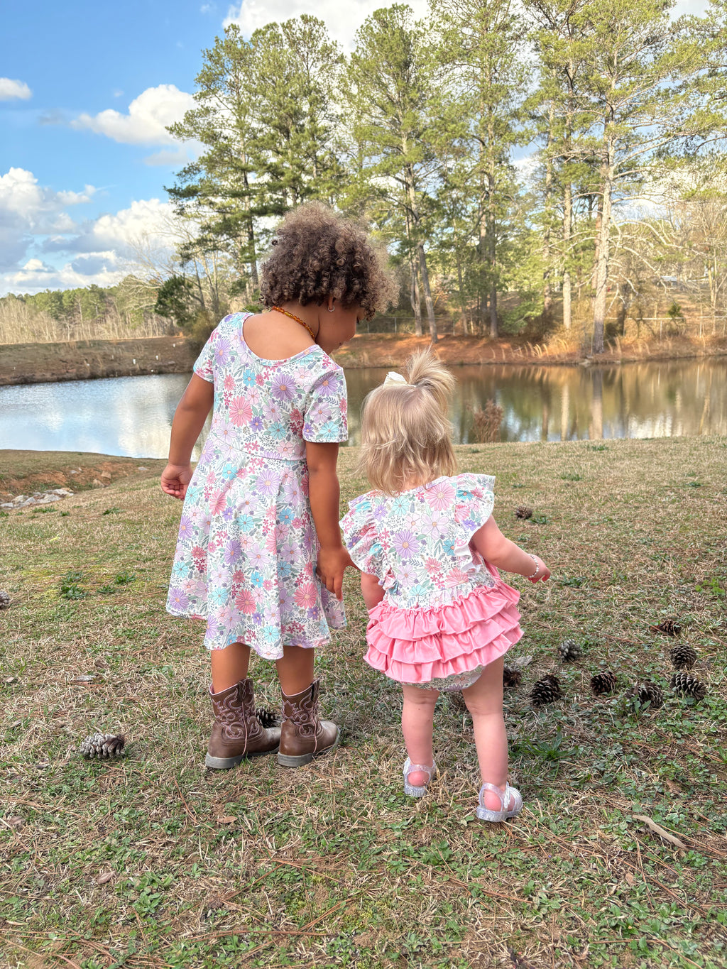 Girl's Floral Spring Dress