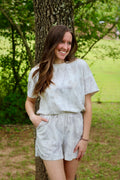 Women's Light Camouflage Short Set
