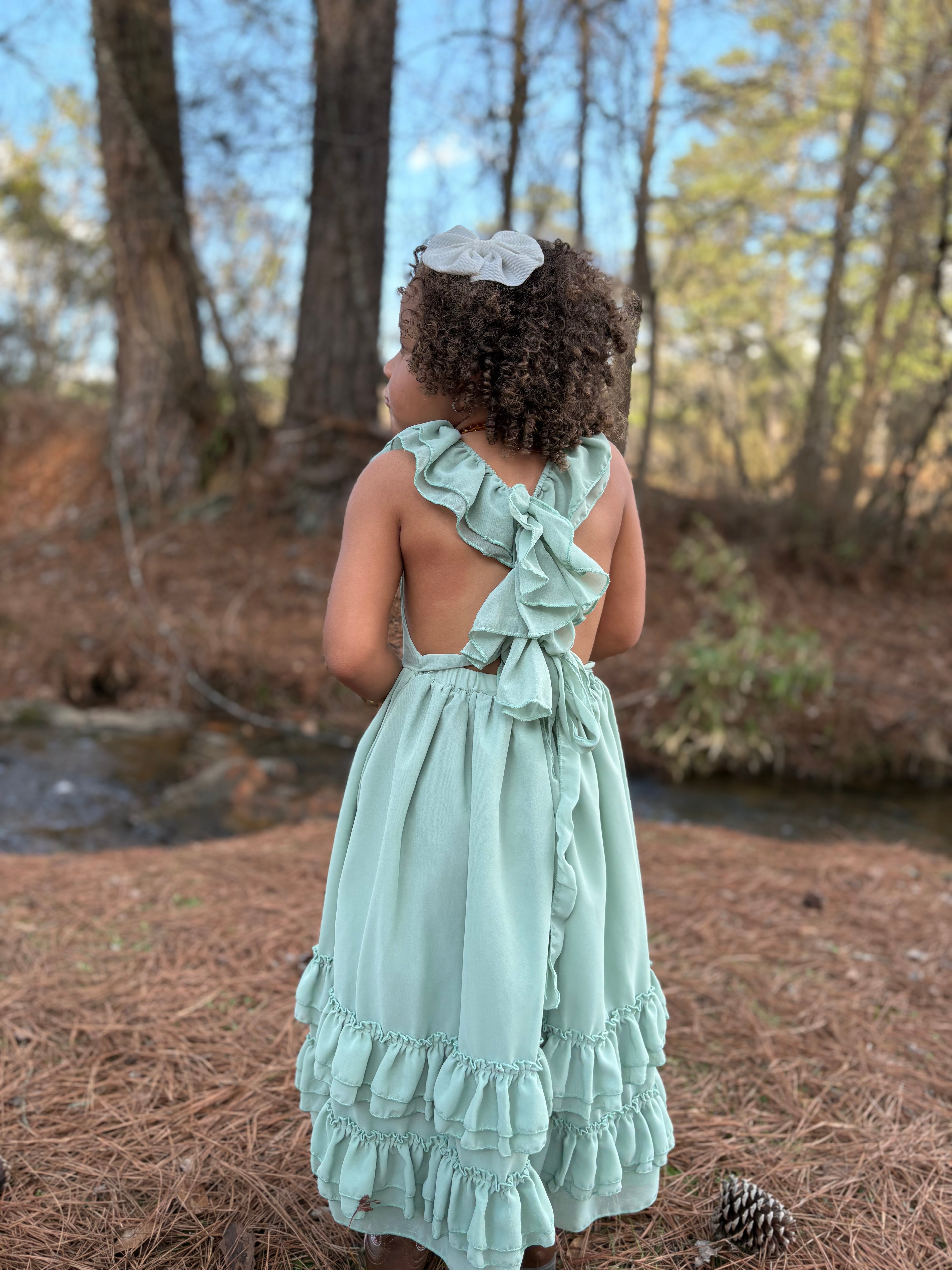 Sage Mommy & Me Maxi Dress