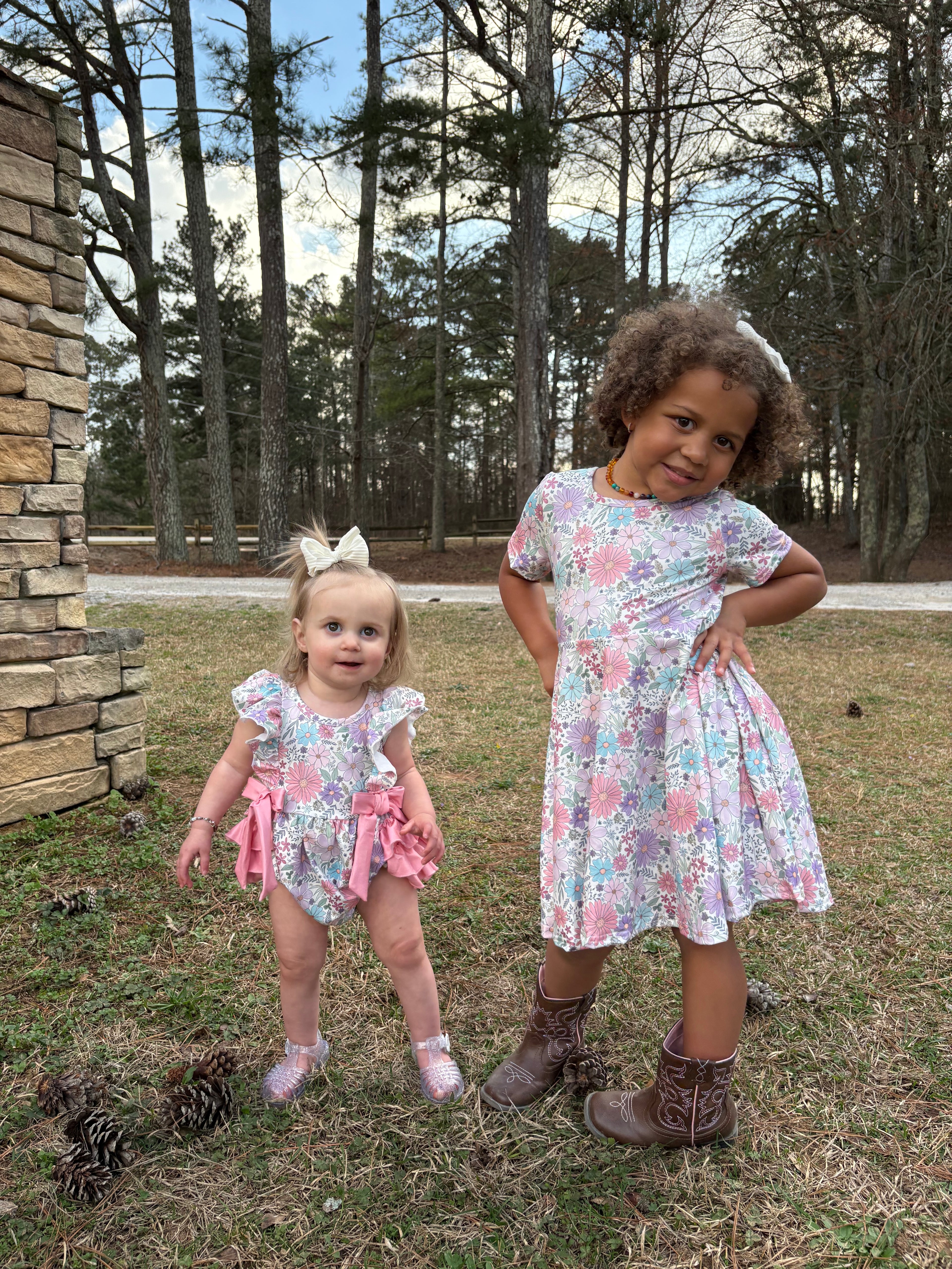 Girl's Floral Spring Dress