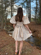 Women's Ivory Floral Dress