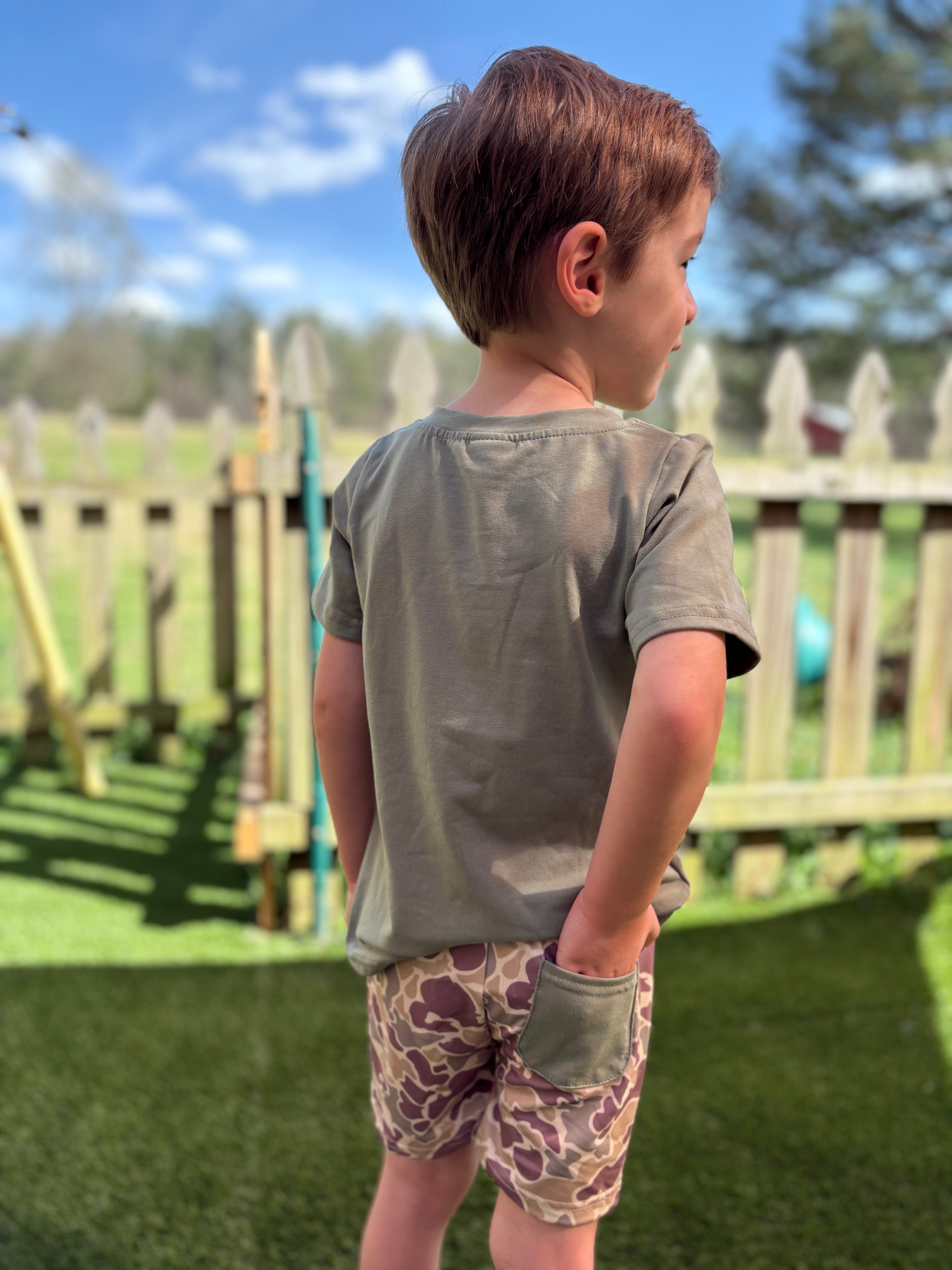 Boy's Camo Easter Bunny Set